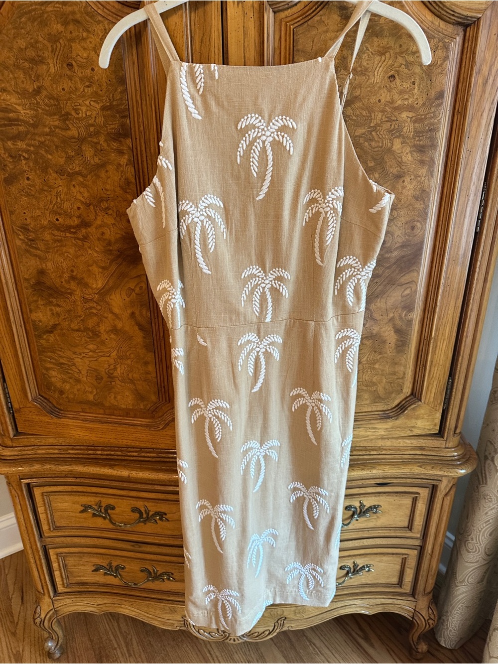 Ann Taylor Tan Midi Dress 25$